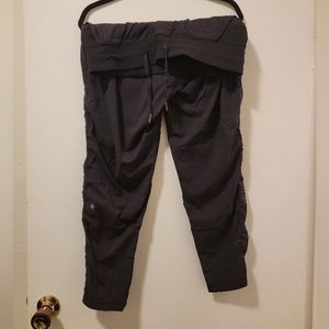 Lululemon Cropped Sweats, black, size 12 (unlined)